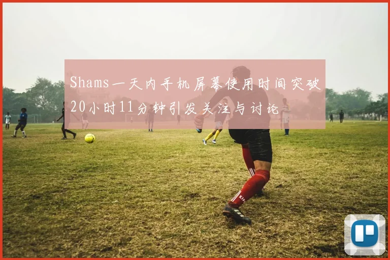 Shams一天内手机屏幕使用时间突破20小时11分钟引发关注与讨论